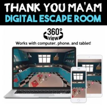 thank you ma'am digital escape room