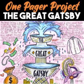 the great gatsby one pager