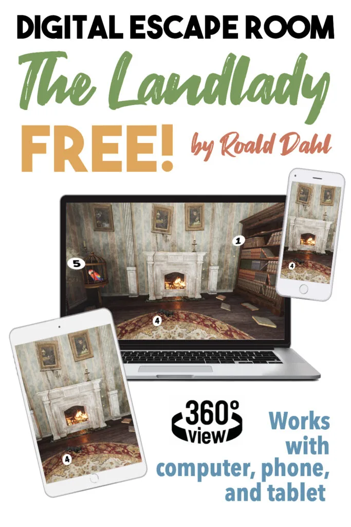 free ela escape room the landlady by roald dahl