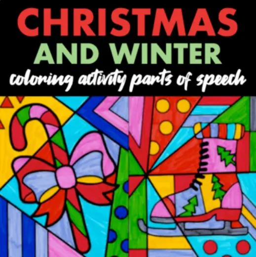 christmas coloring activity