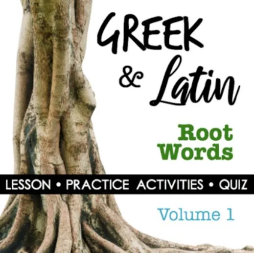 greek and latin root words lesson plan