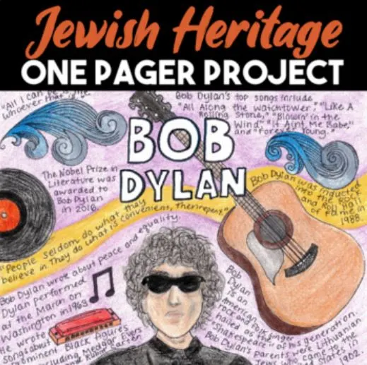 jewish heritage month one pager project