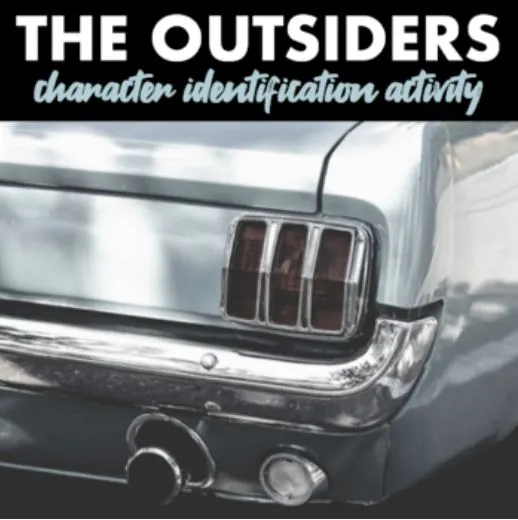 the outsiders character identification activity