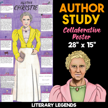 agatha christie author study collaborative poster