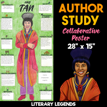 amy tan author study collaborative poster