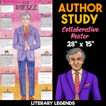 Elie Wiesel author study collaborative poster