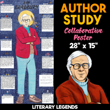 ray bradbury author study collaborative poster