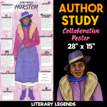 zora neale hurston author study collaborative poster