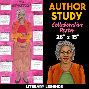toni morrison author study collaborative poster
