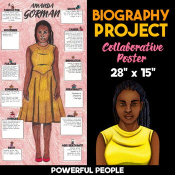 amanda gorman biography project collaborative poster
