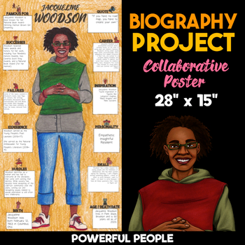 jacqueline woodson biography project collaborative poster