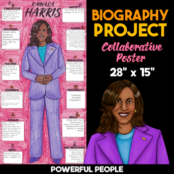 Kamala Harris Biography Project — Collaborative Poster