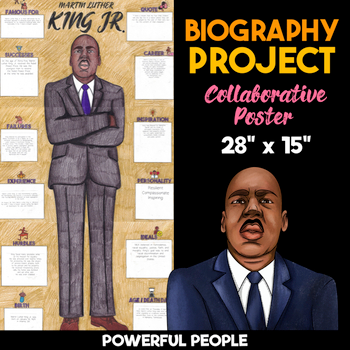 mlk biography project collaborative poster