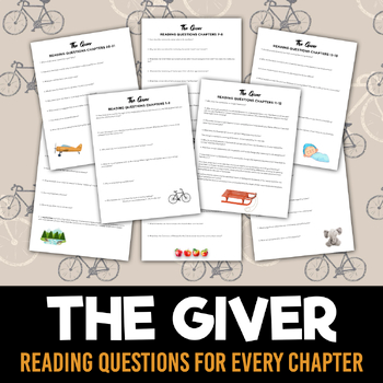 the giver reading questions for every chapter