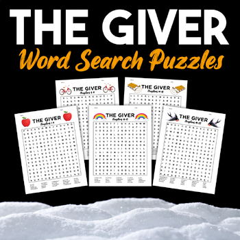 the giver word search