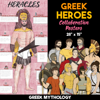 greek heroes collaborative posters