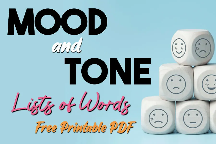 mood and tone list