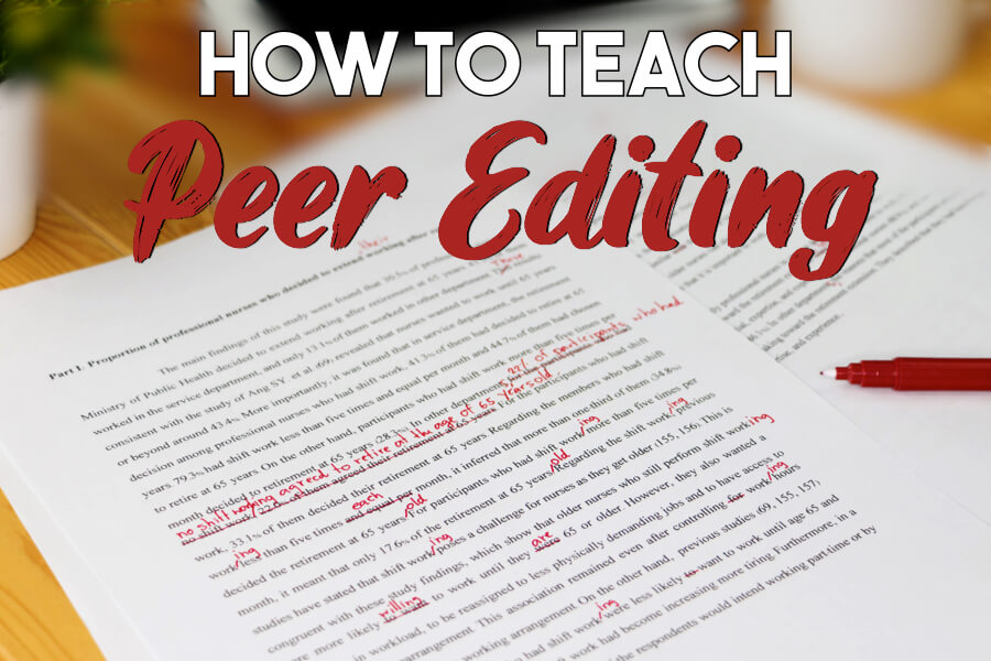 how to teach peer editing