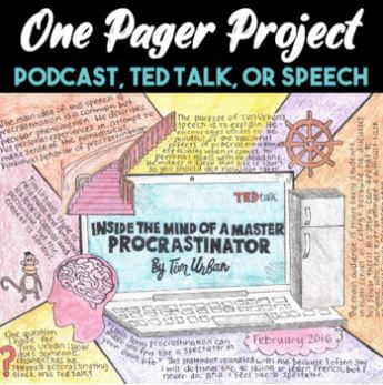 one pager project podcast ted talk or speech