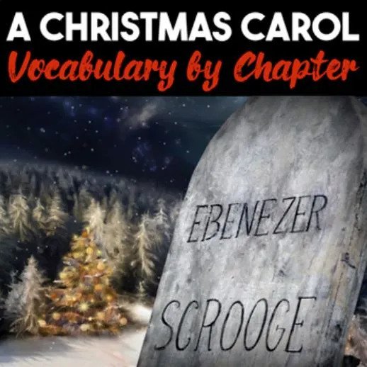 a christmas carol vocabulary lesson plan