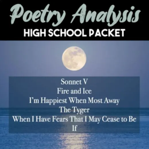 poetry analysis lesson plans