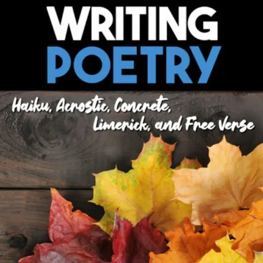 poetry writing lesson plan Haiku, Concrete, Acrostic, Limerick, Free Verse