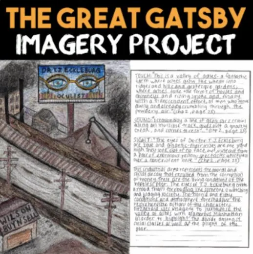 the great gatsby imagery project