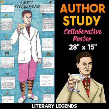 f scott fitzgerald author study collaborative poster