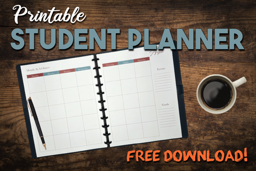 printable student planner