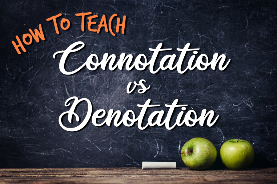 how to teach connotation vs denotation