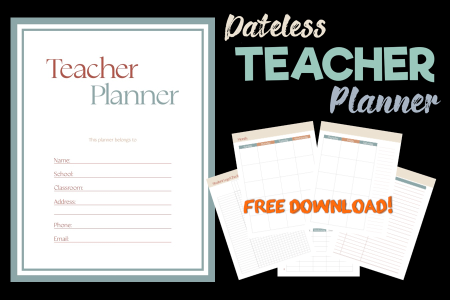 free printable teacher planner