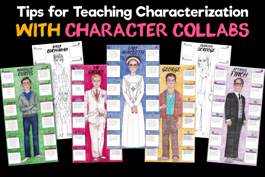 tips for teaching characterization with character collabs